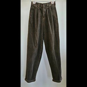 Vintage Eddie Bauer Wide Wale Corduroy Trousers with Cuffs – Avocado
